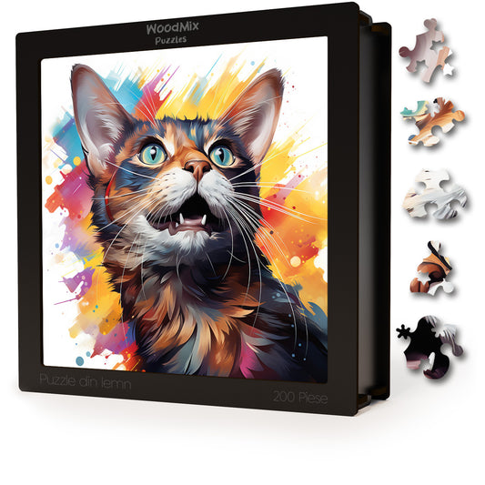 Puzzle cu Pisici - Abyssinian 8 - 200 piese - 30 x 30 cm