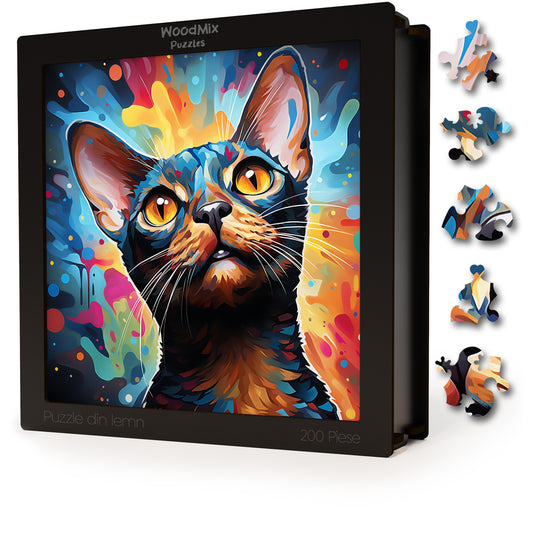Puzzle cu Pisici - Abyssinian 9 - 200 piese - 30 x 30 cm