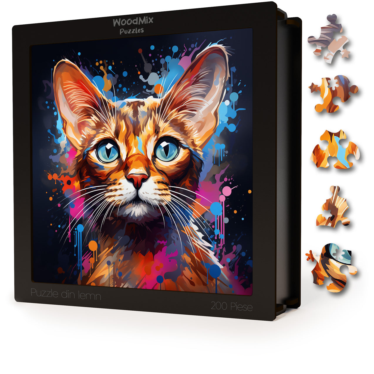 Puzzle cu Pisici - Abyssinian 11 - 200 piese - 30 x 30 cm