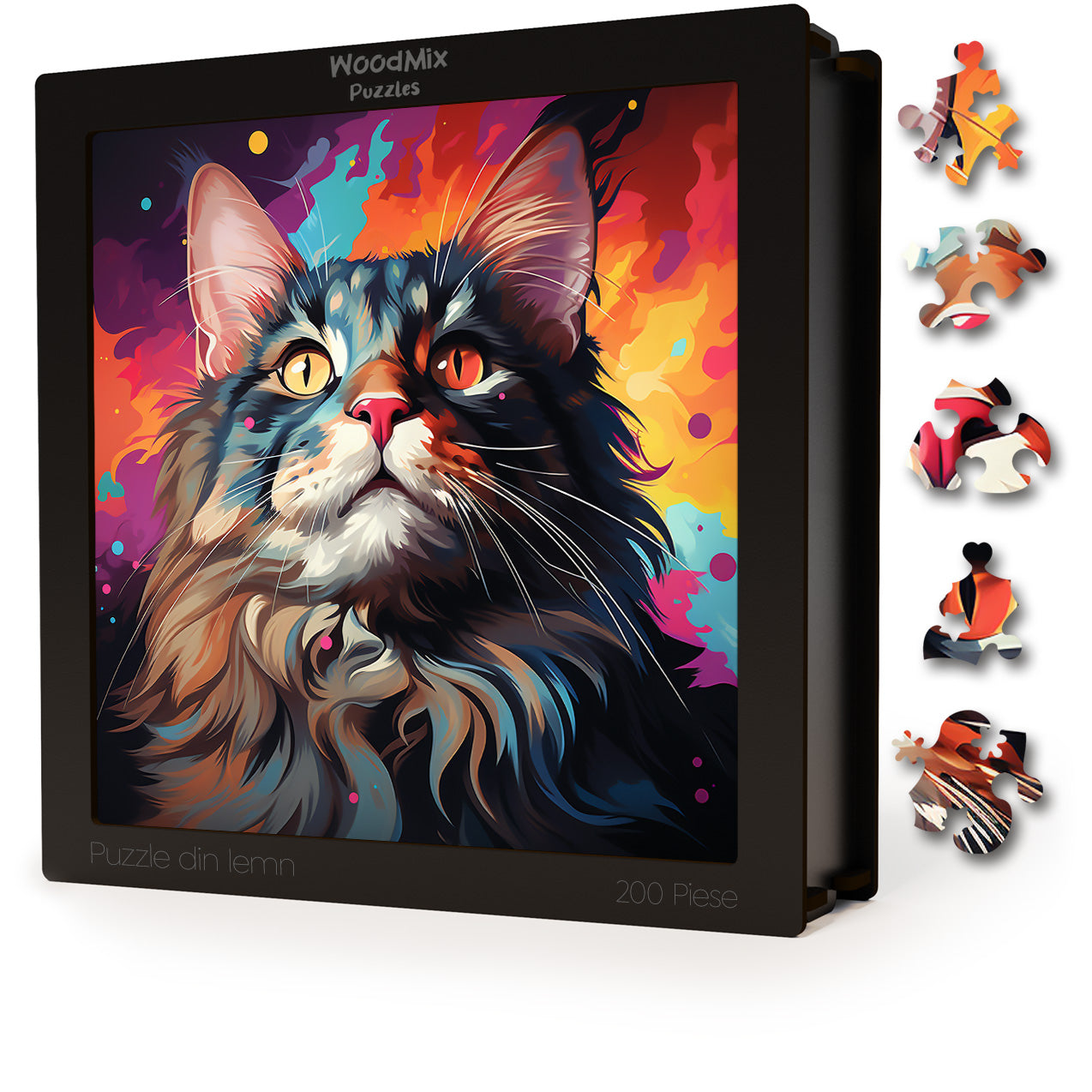 Puzzle cu Pisici - American Bobtail 2 - 200 piese - 30 x 30 cm