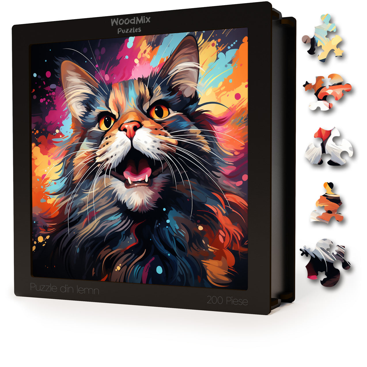 Puzzle cu Pisici - American Bobtail 3 - 200 piese - 30 x 30 cm