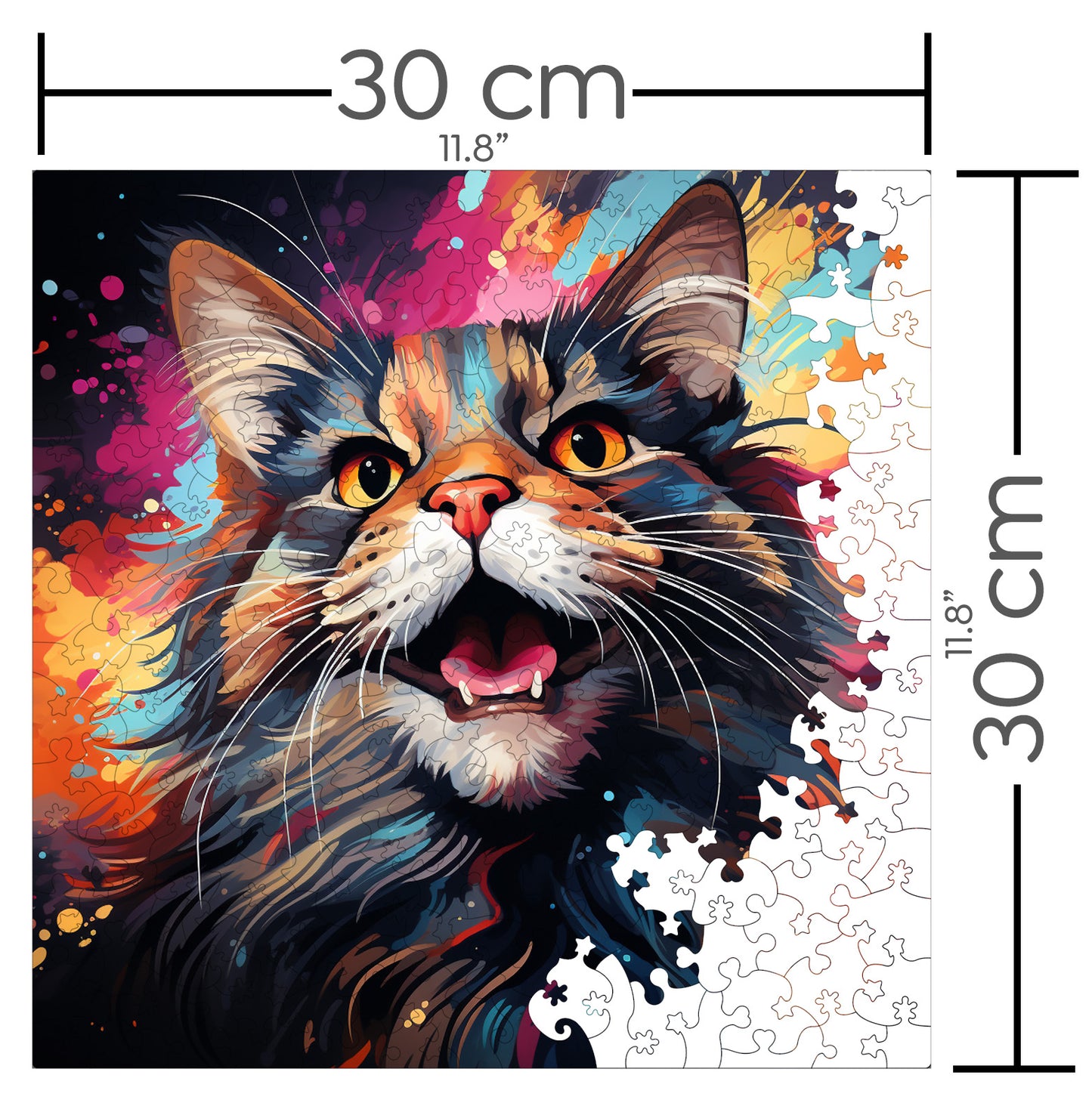 Puzzle cu Pisici - American Bobtail 3 - 200 piese - 30 x 30 cm