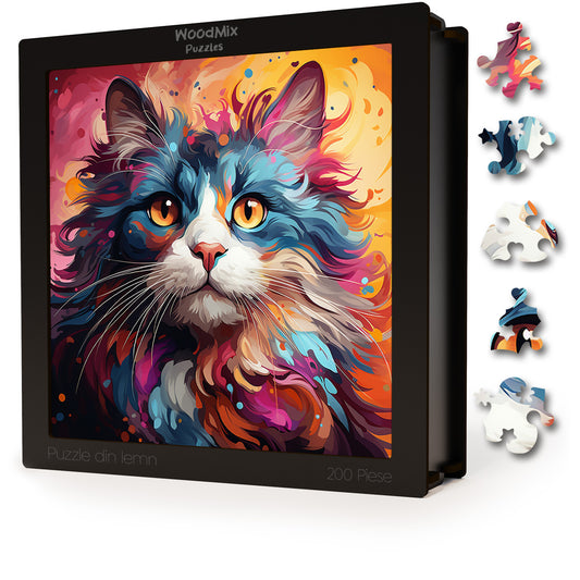 Puzzle cu Pisici - American Curl 3 - 200 piese - 30 x 30 cm
