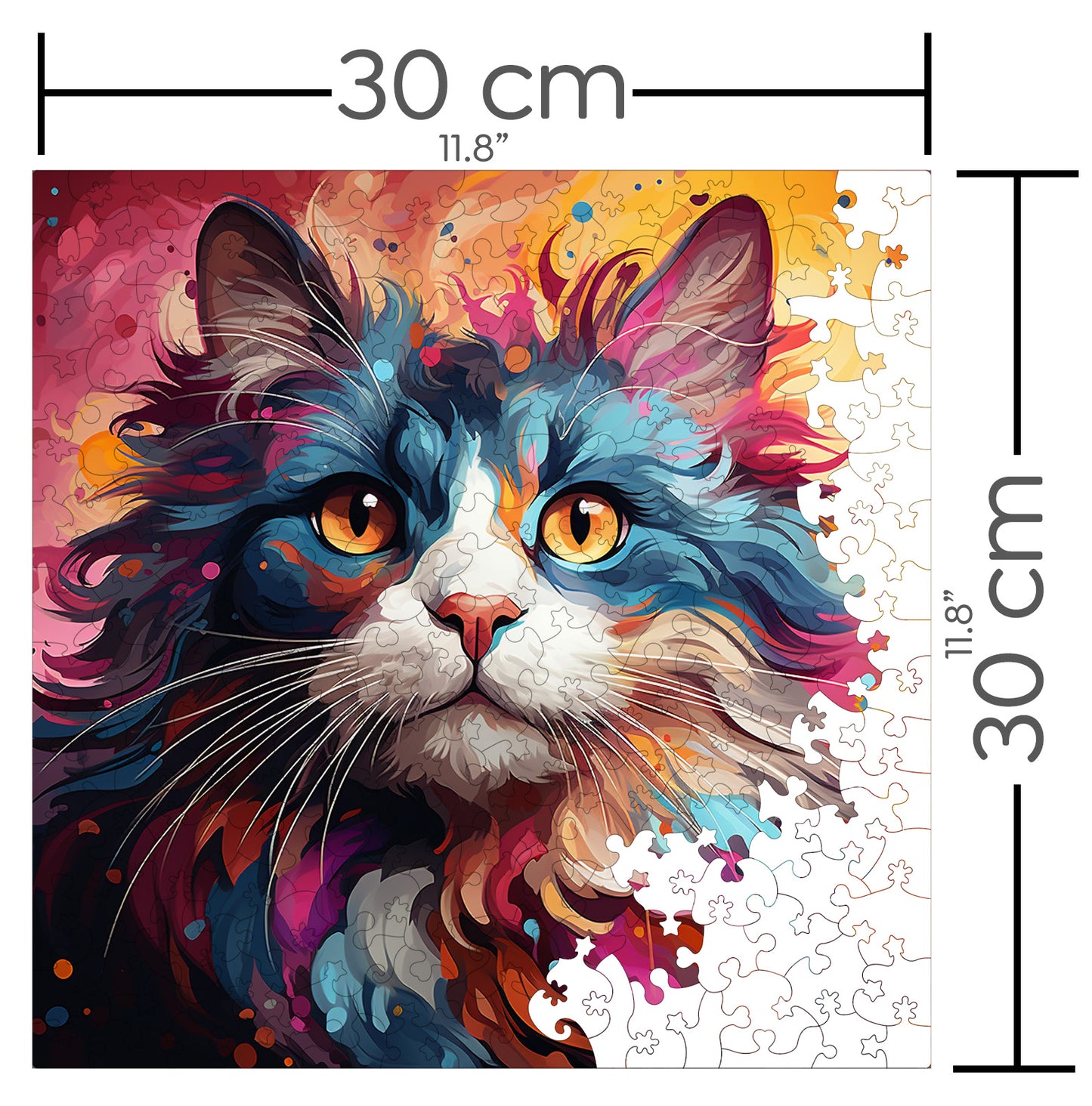 Puzzle cu Pisici - American Curl 3 - 200 piese - 30 x 30 cm