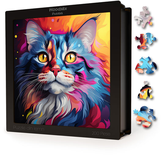 Puzzle cu Pisici - American Curl 4 - 200 piese - 30 x 30 cm