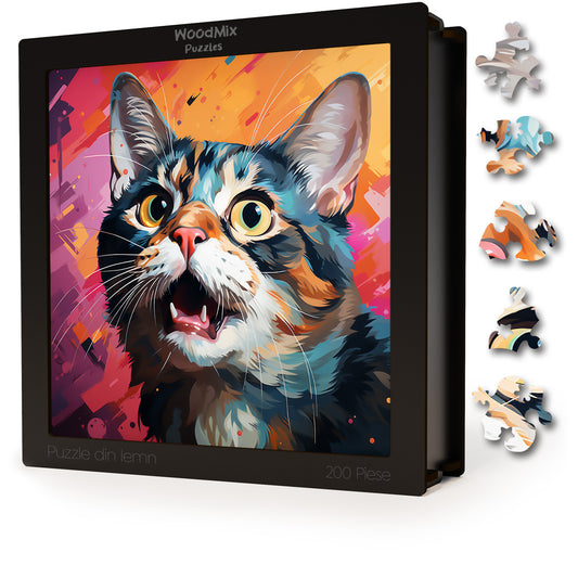 Puzzle cu Pisici - American Shorthair 2 - 200 piese - 30 x 30 cm