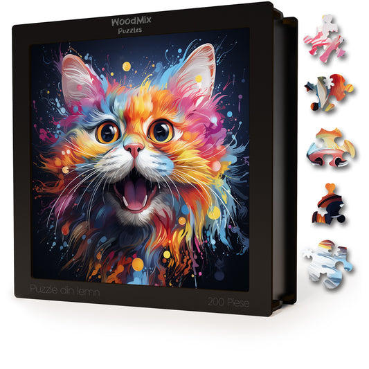 Puzzle cu Pisici - American Shorthair 4 - 200 piese - 30 x 30 cm