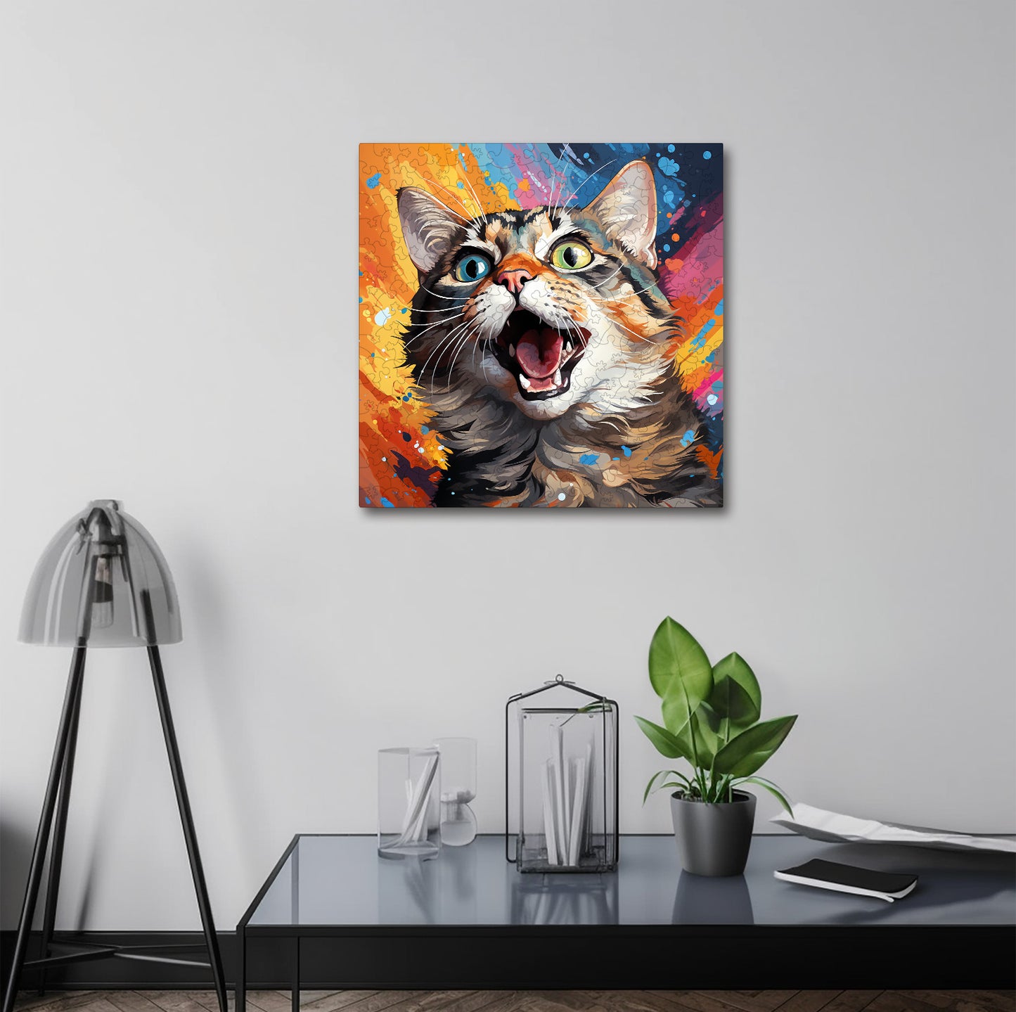Puzzle cu Pisici - American Wirehair 3 - 200 piese - 30 x 30 cm