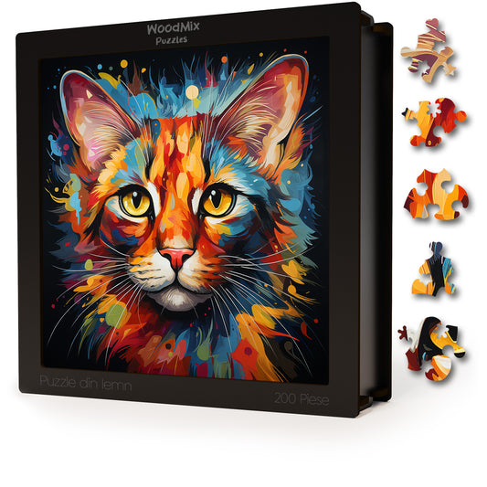 Puzzle cu Pisici - Arabian Mau 1 - 200 piese - 30 x 30 cm