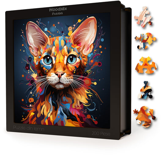 Puzzle cu Pisici - Arabian Mau 3 - 200 piese - 30 x 30 cm