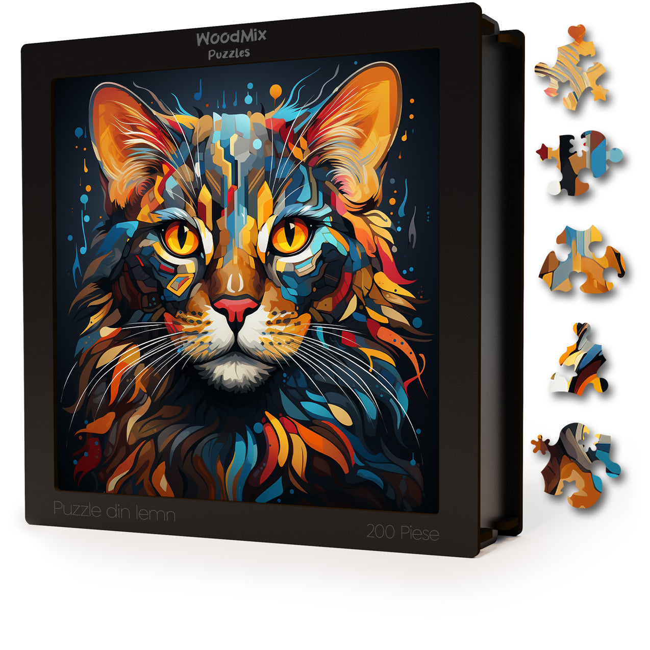 Puzzle cu Pisici - Arabian Mau 4 - 200 piese - 30 x 30 cm