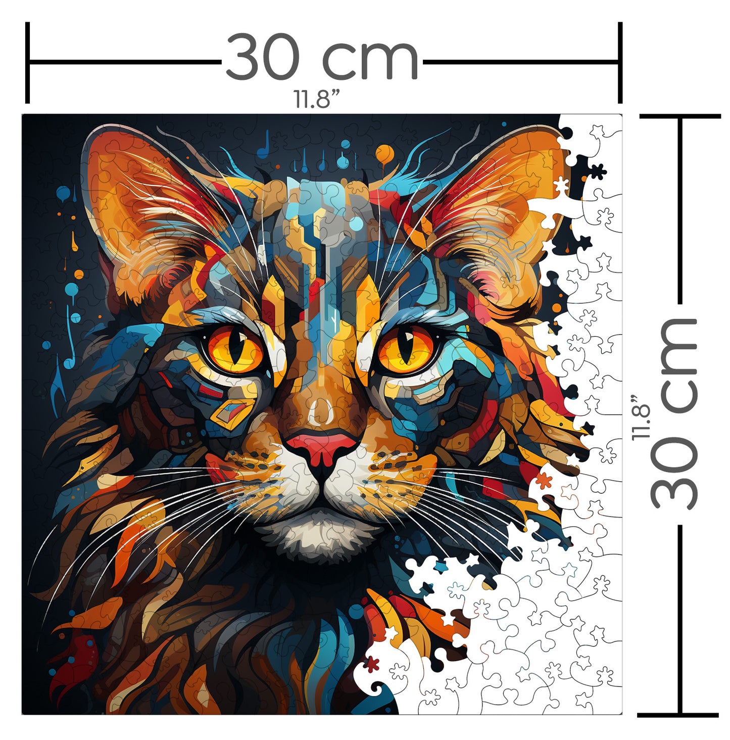 Puzzle cu Pisici - Arabian Mau 4 - 200 piese - 30 x 30 cm