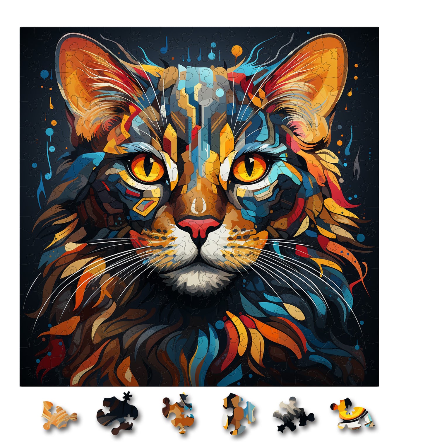 Puzzle cu Pisici - Arabian Mau 4 - 200 piese - 30 x 30 cm