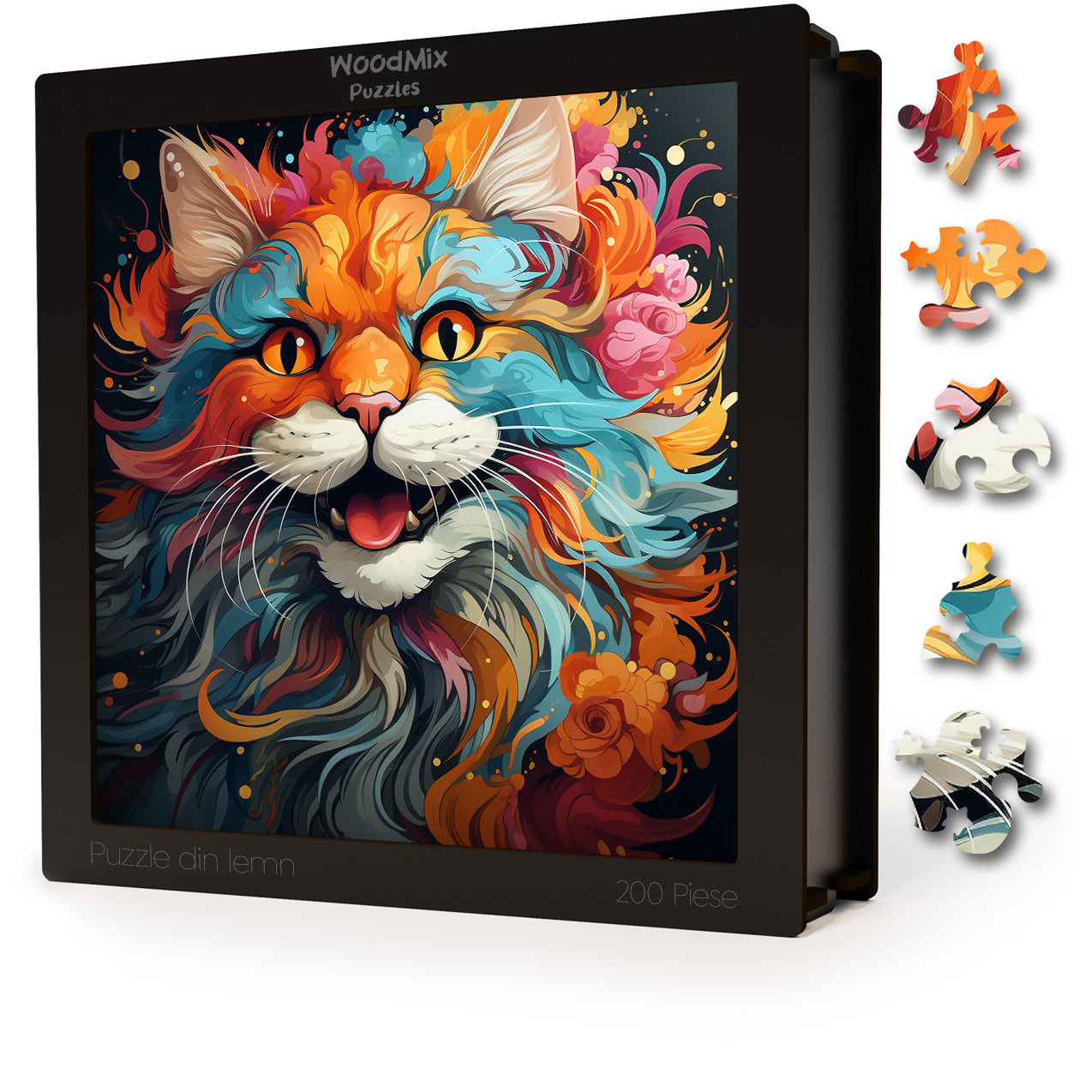 Puzzle cu Pisici - Asian 1 - 200 piese - 30 x 30 cm