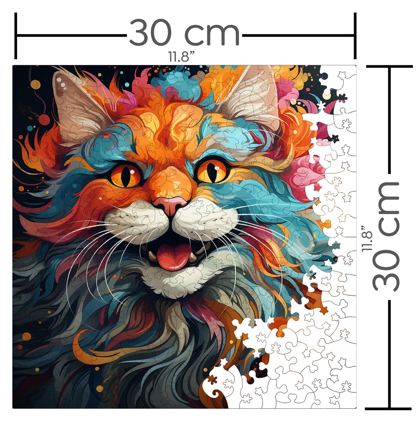 Puzzle cu Pisici - Asian 1 - 200 piese - 30 x 30 cm