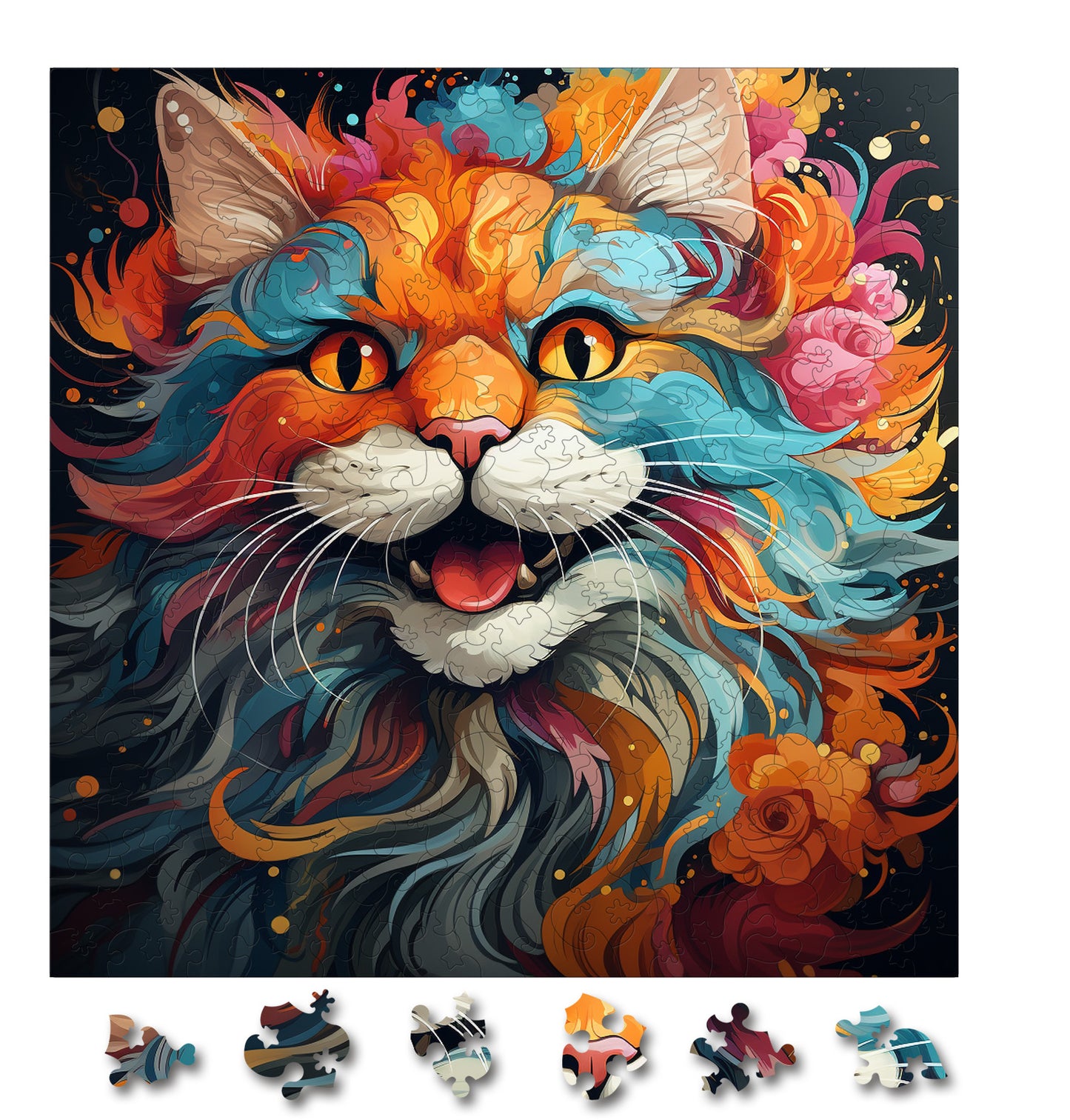 Puzzle cu Pisici - Asian 1 - 200 piese - 30 x 30 cm