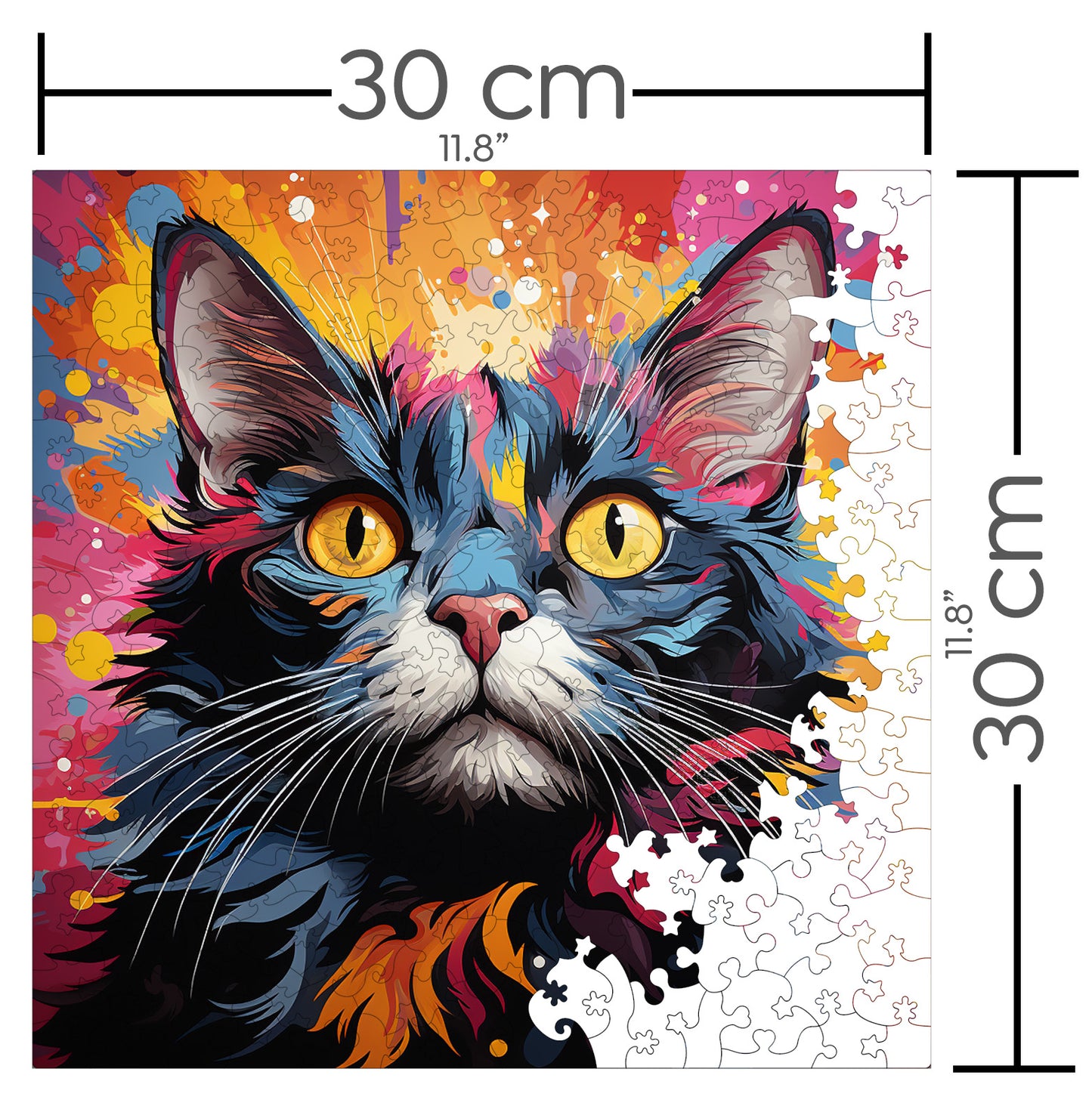 Puzzle cu Pisici - Asian 2 - 200 piese - 30 x 30 cm