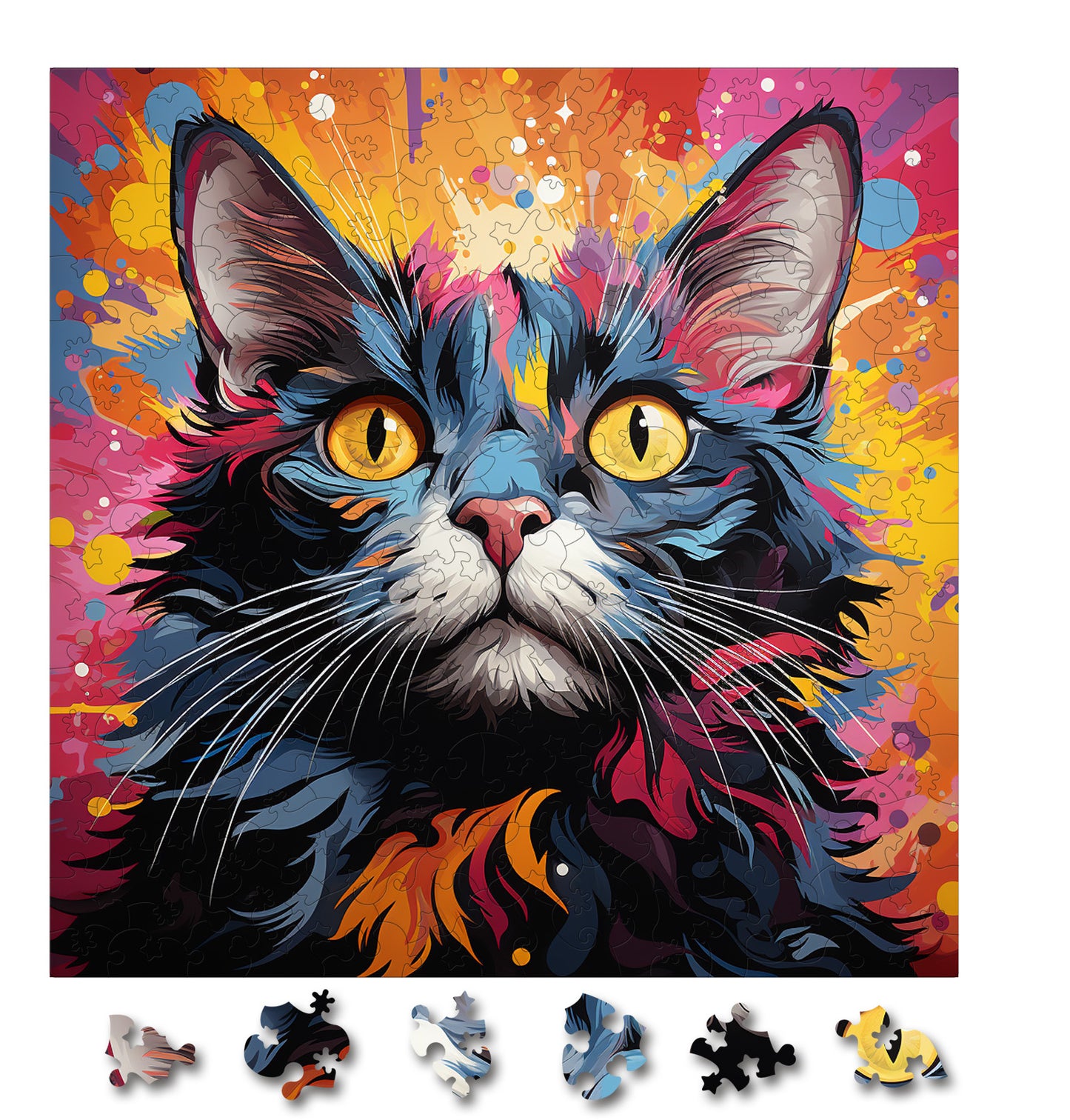 Puzzle cu Pisici - Asian 2 - 200 piese - 30 x 30 cm