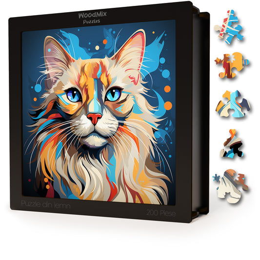 Puzzle cu Pisici - Balinese 1 - 200 piese - 30 x 30 cm