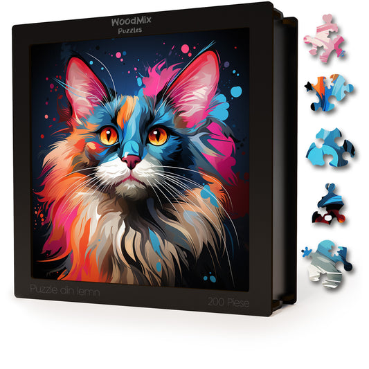 Puzzle cu Pisici - Balinese 2 - 200 piese - 30 x 30 cm