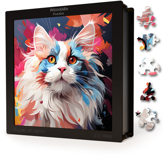 Puzzle cu Pisici - Birman 2 - 200 piese - 30 x 30 cm