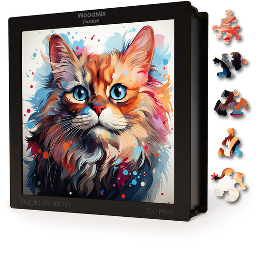 Puzzle cu Pisici - Birman 4 - 200 piese - 30 x 30 cm