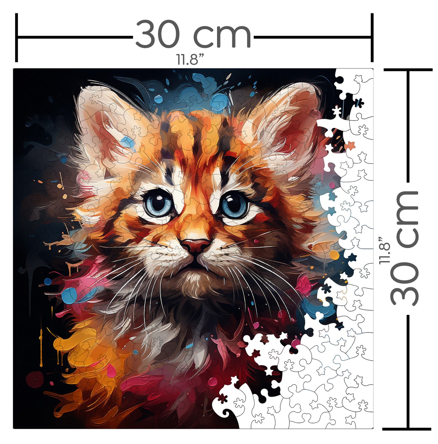 Puzzle cu Pisici - Baby Bobcat 6 - 200 piese - 30 x 30 cm