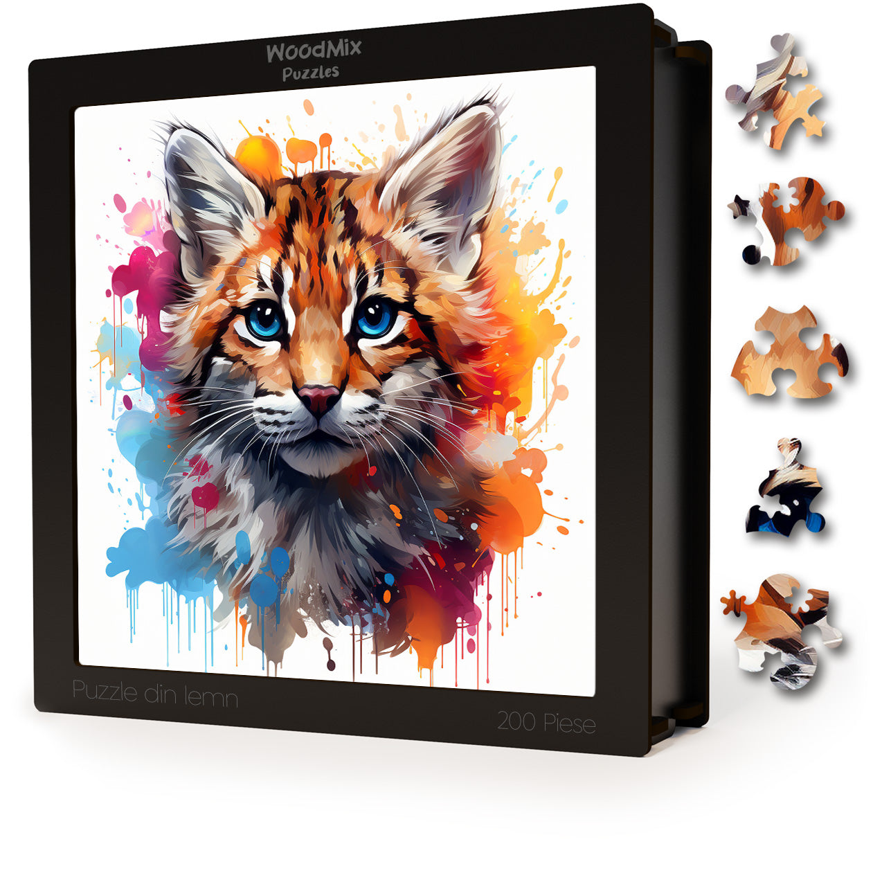 Puzzle cu Pisici - Baby Bobcat 2 - 200 piese - 30 x 30 cm