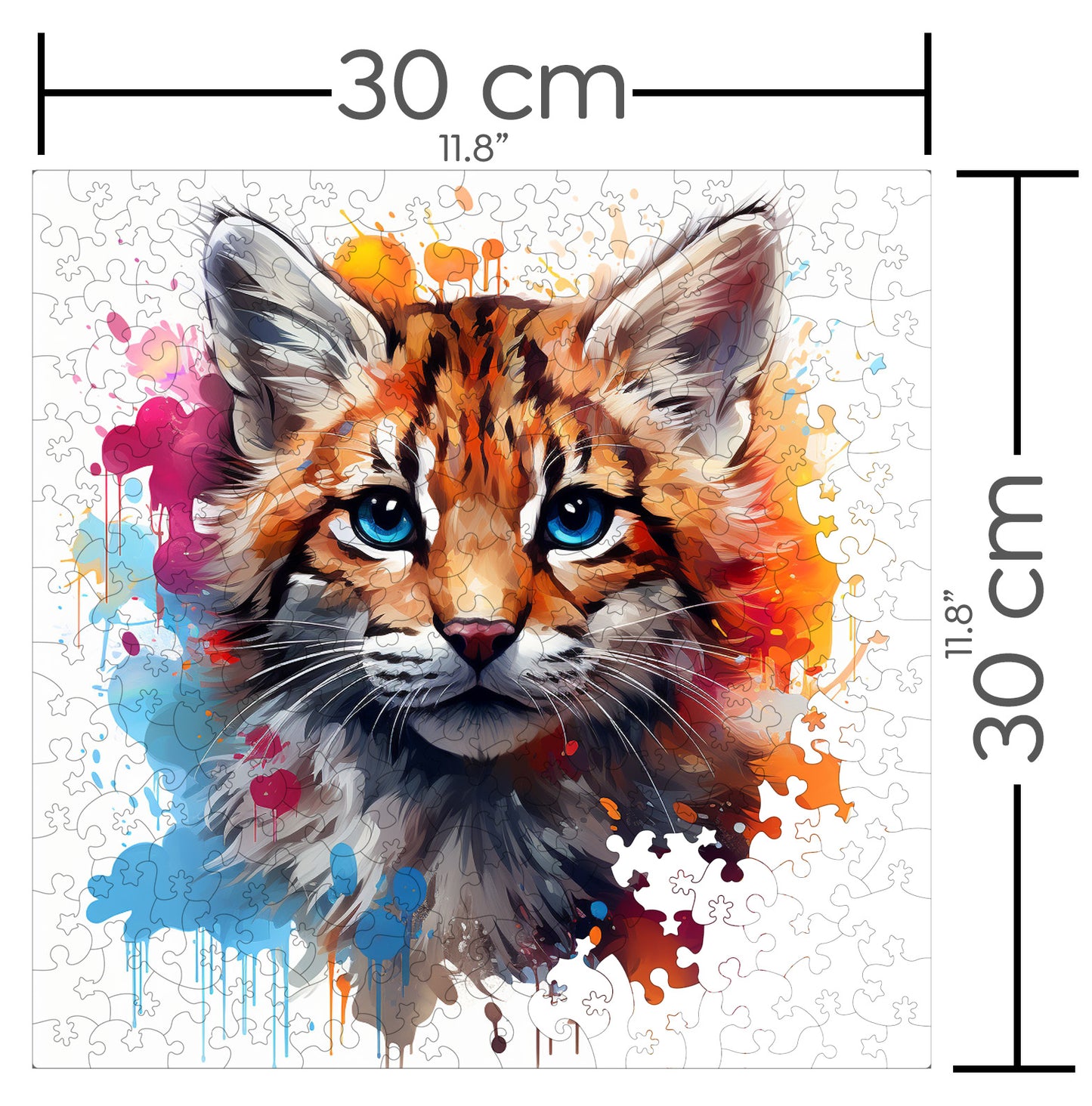 Puzzle cu Pisici - Baby Bobcat 2 - 200 piese - 30 x 30 cm
