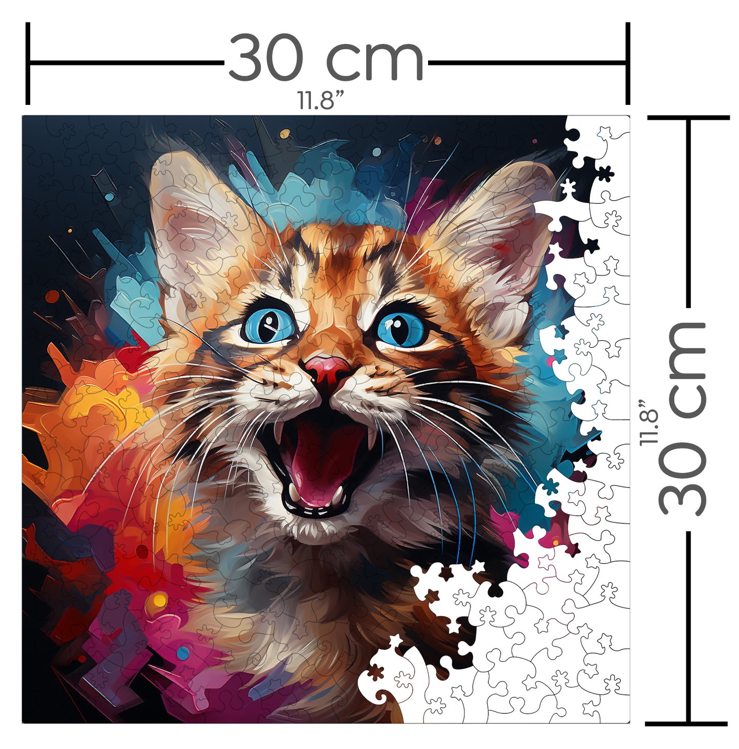 Puzzle cu Pisici - Baby Bobcat 3 - 200 piese - 30 x 30 cm