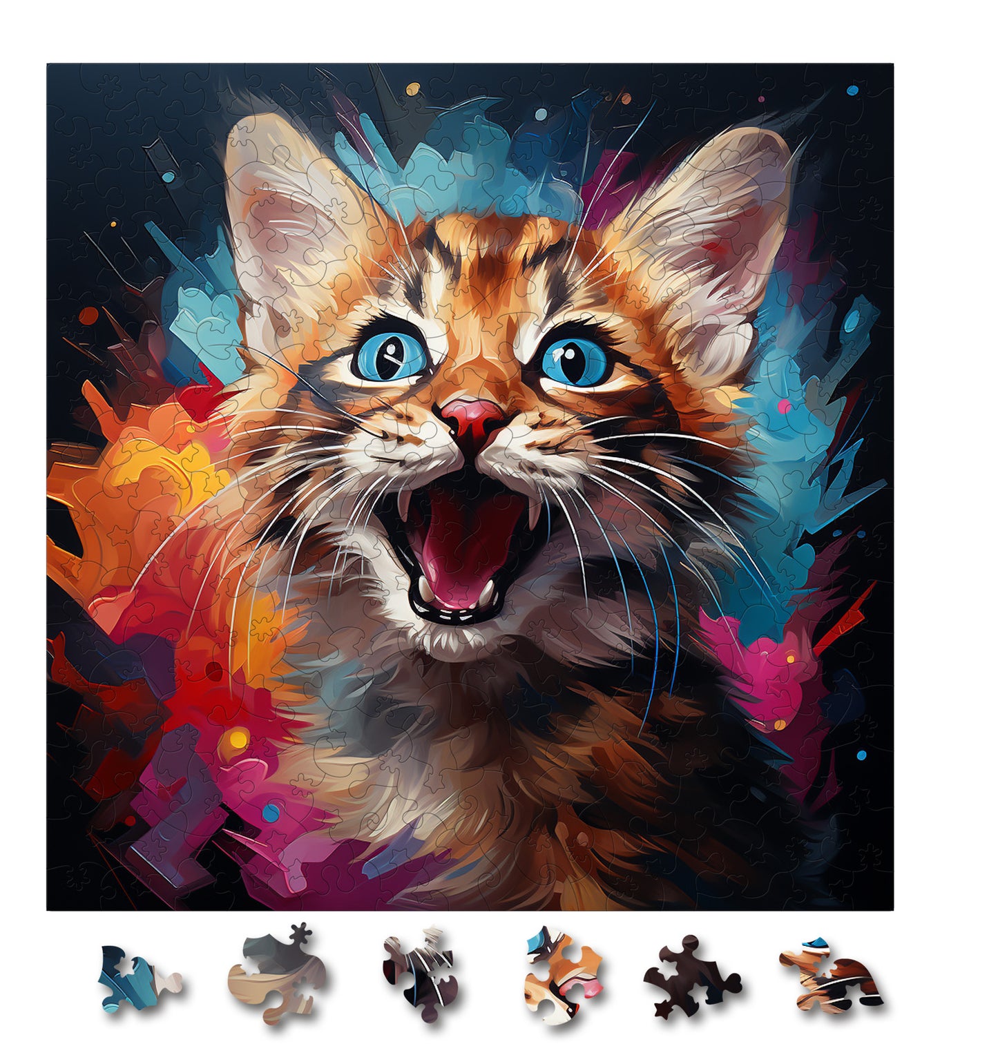 Puzzle cu Pisici - Baby Bobcat 3 - 200 piese - 30 x 30 cm
