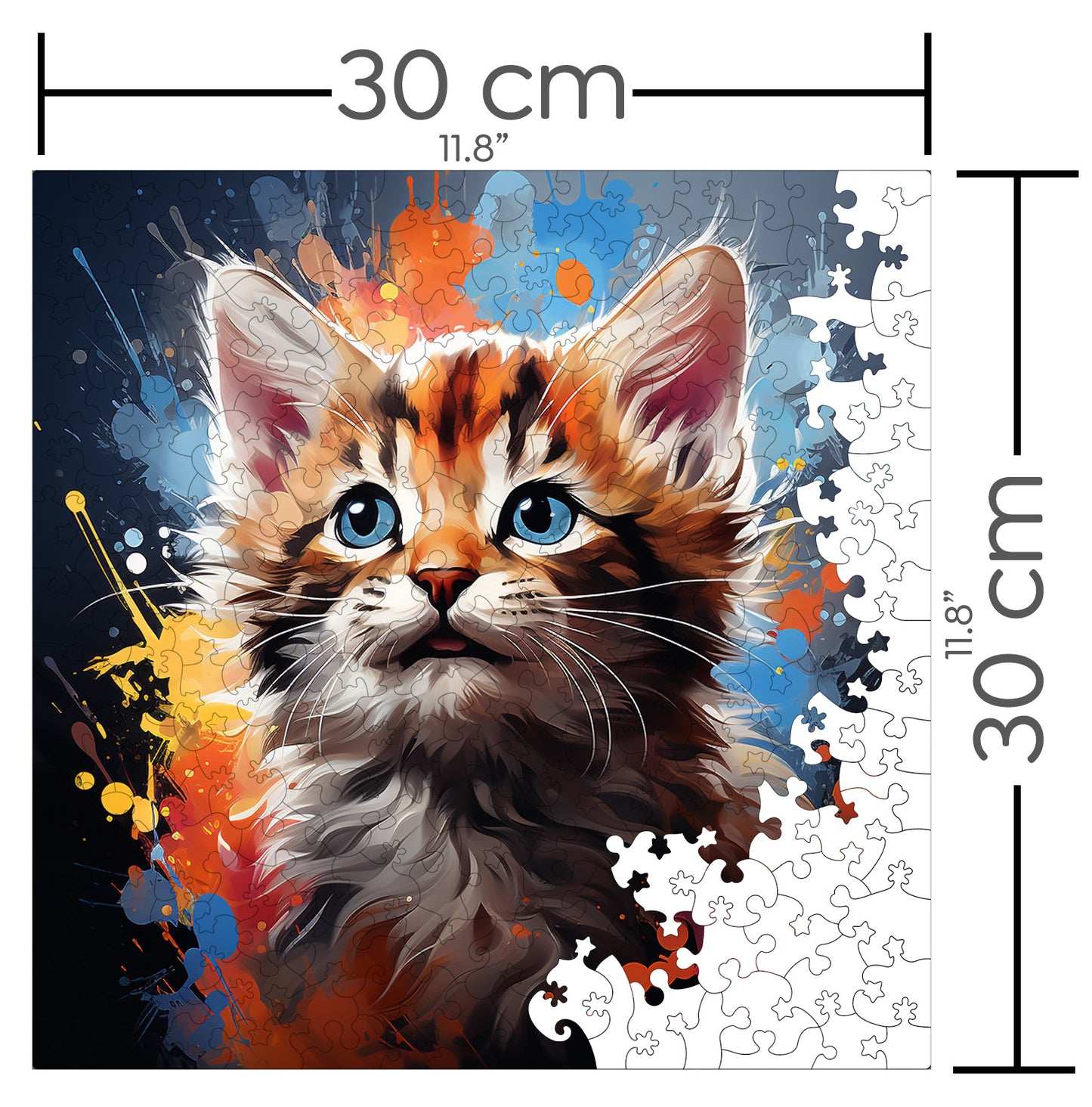 Puzzle cu Pisici - Baby Bobcat 4 - 200 piese - 30 x 30 cm