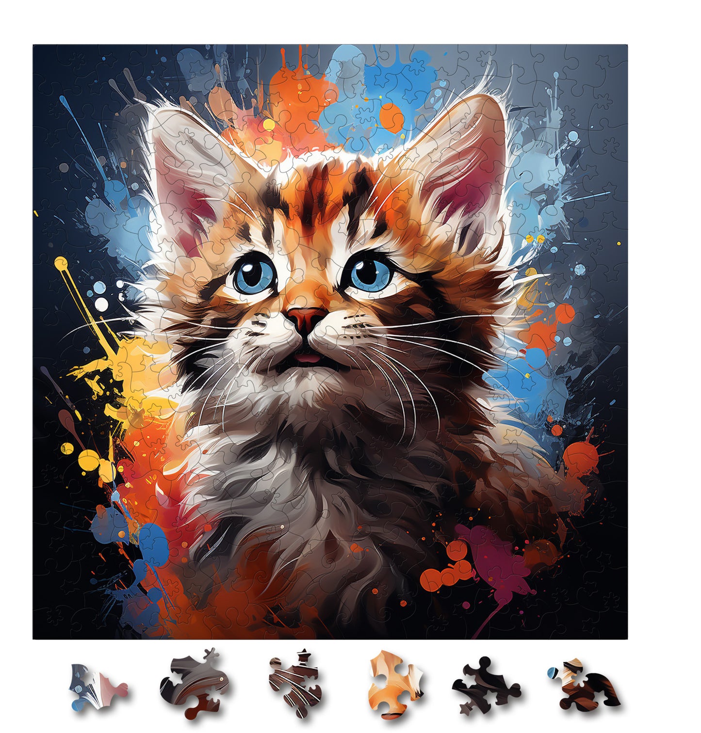 Puzzle cu Pisici - Baby Bobcat 4 - 200 piese - 30 x 30 cm