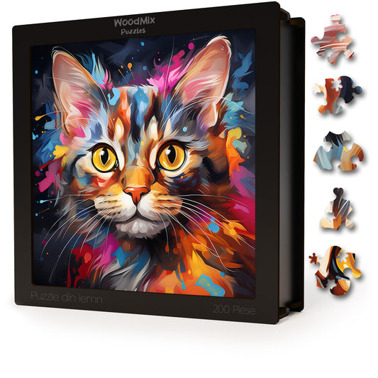 Puzzle cu Pisici - Brazilian Shorthair 2 - 200 piese - 30 x 30 cm
