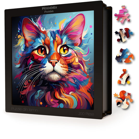 Puzzle cu Pisici - Brazilian Shorthair 4 - 200 piese - 30 x 30 cm