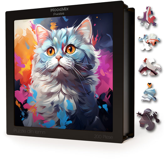 Puzzle cu Pisici - British Shorthair 1 - 200 piese - 30 x 30 cm