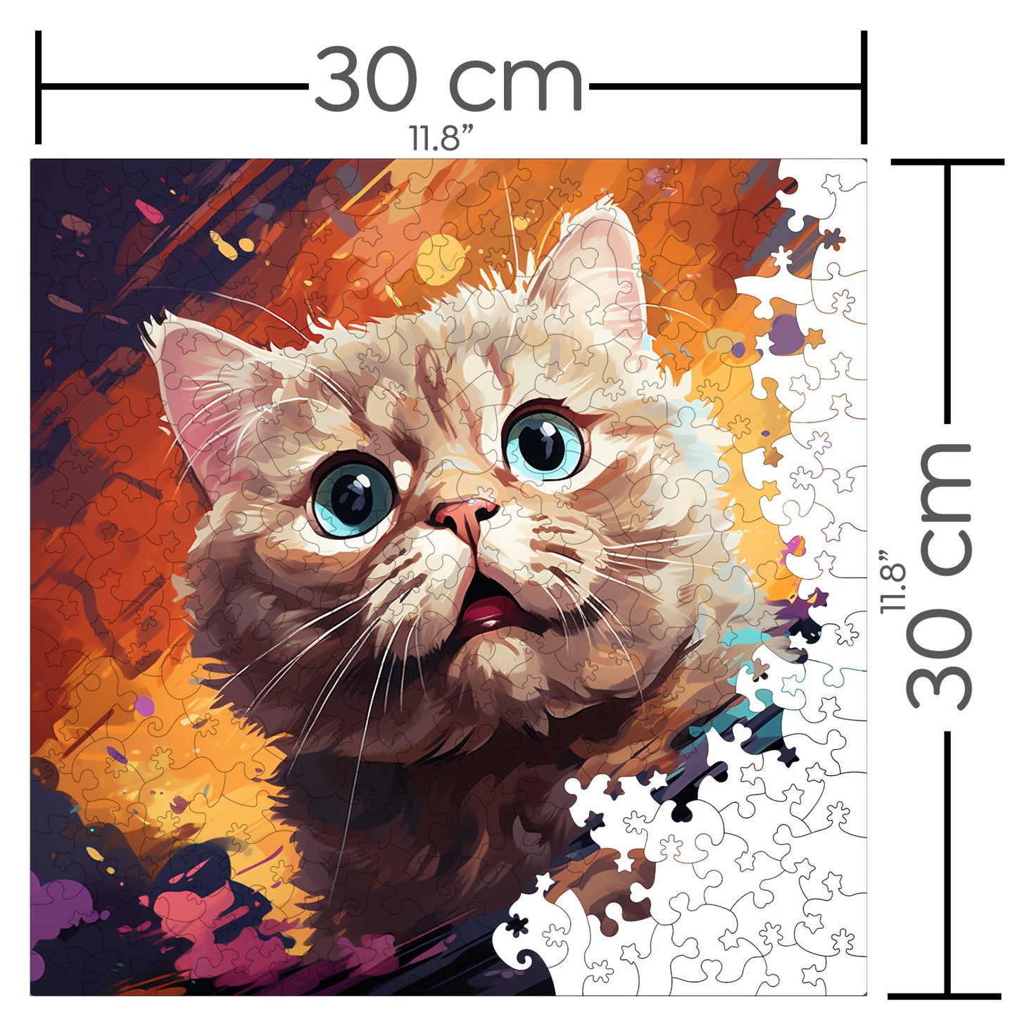 Puzzle cu Pisici - British Shorthair 2 - 200 piese - 30 x 30 cm