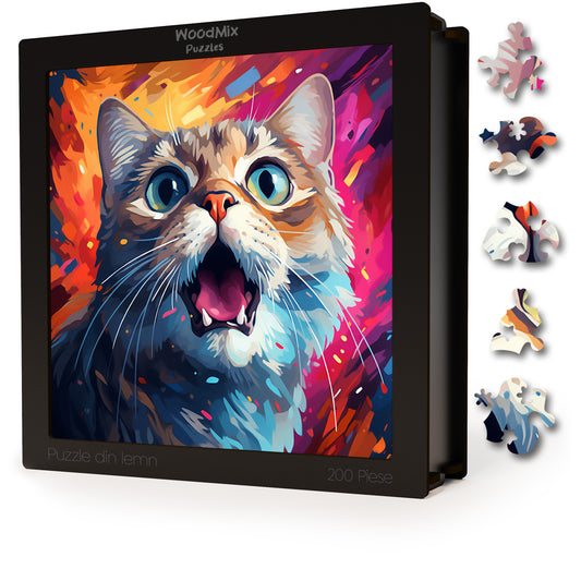 Puzzle cu Pisici - British Shorthair 4 - 200 piese - 30 x 30 cm
