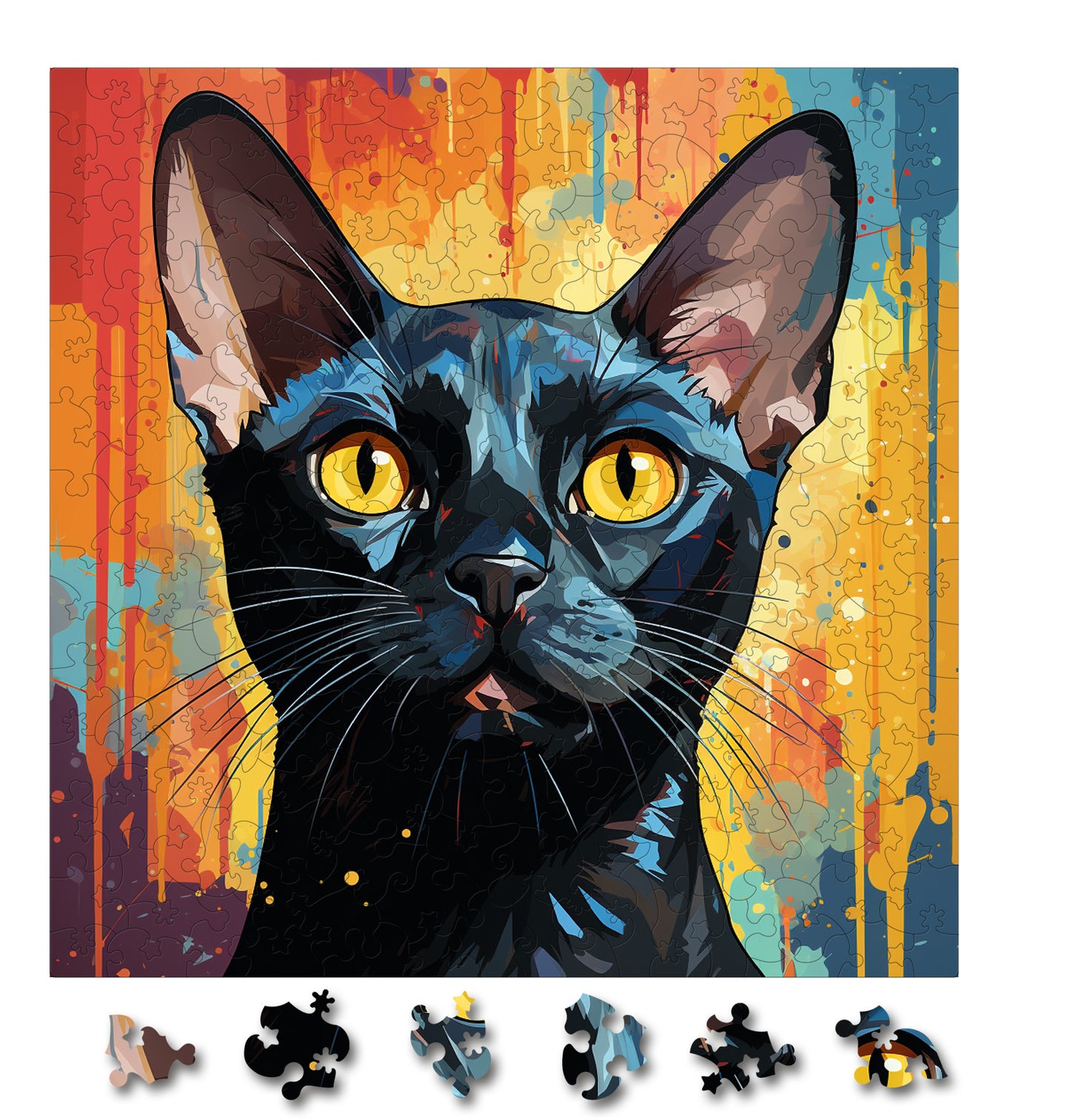 Puzzle cu Pisici - Burmese 1 - 200 piese - 30 x 30 cm
