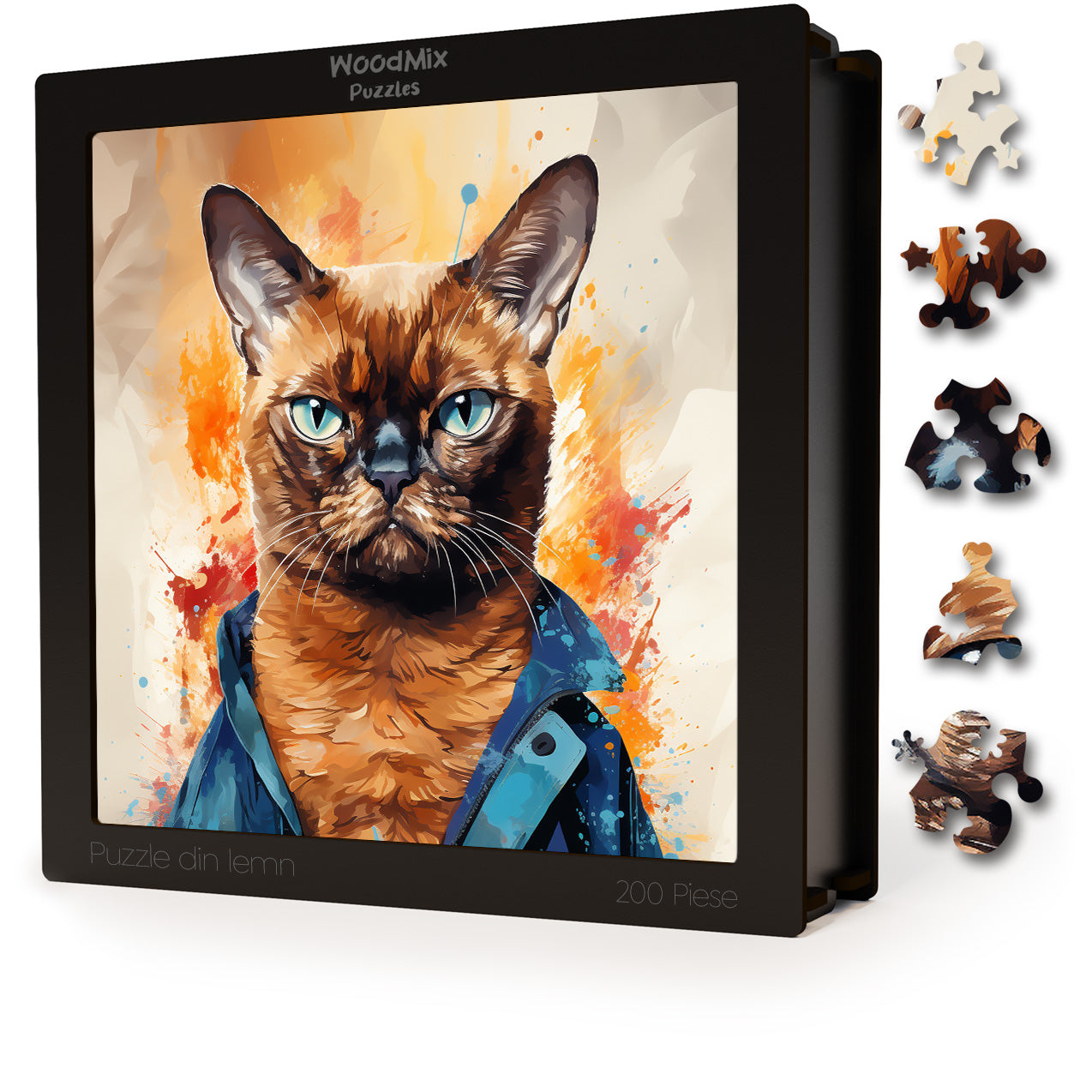 Puzzle cu Pisici - Burmese 2 - 200 piese - 30 x 30 cm