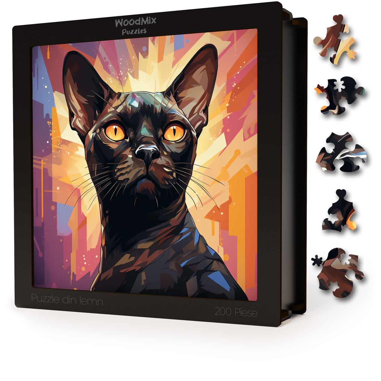 Puzzle cu Pisici - Burmese 3 - 200 piese - 30 x 30 cm