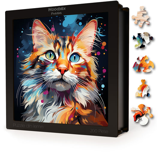 Puzzle cu Pisici - California Spangled 1 - 200 piese - 30 x 30 cm
