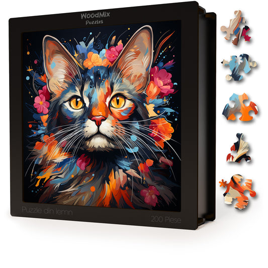 Puzzle cu Pisici - California Spangled 3 - 200 piese - 30 x 30 cm