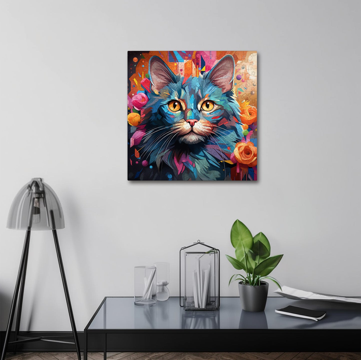 Puzzle cu Pisici - Chartreux 1 - 200 piese - 30 x 30 cm