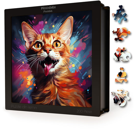 Puzzle cu Pisici - Chausie 4 - 200 piese - 30 x 30 cm