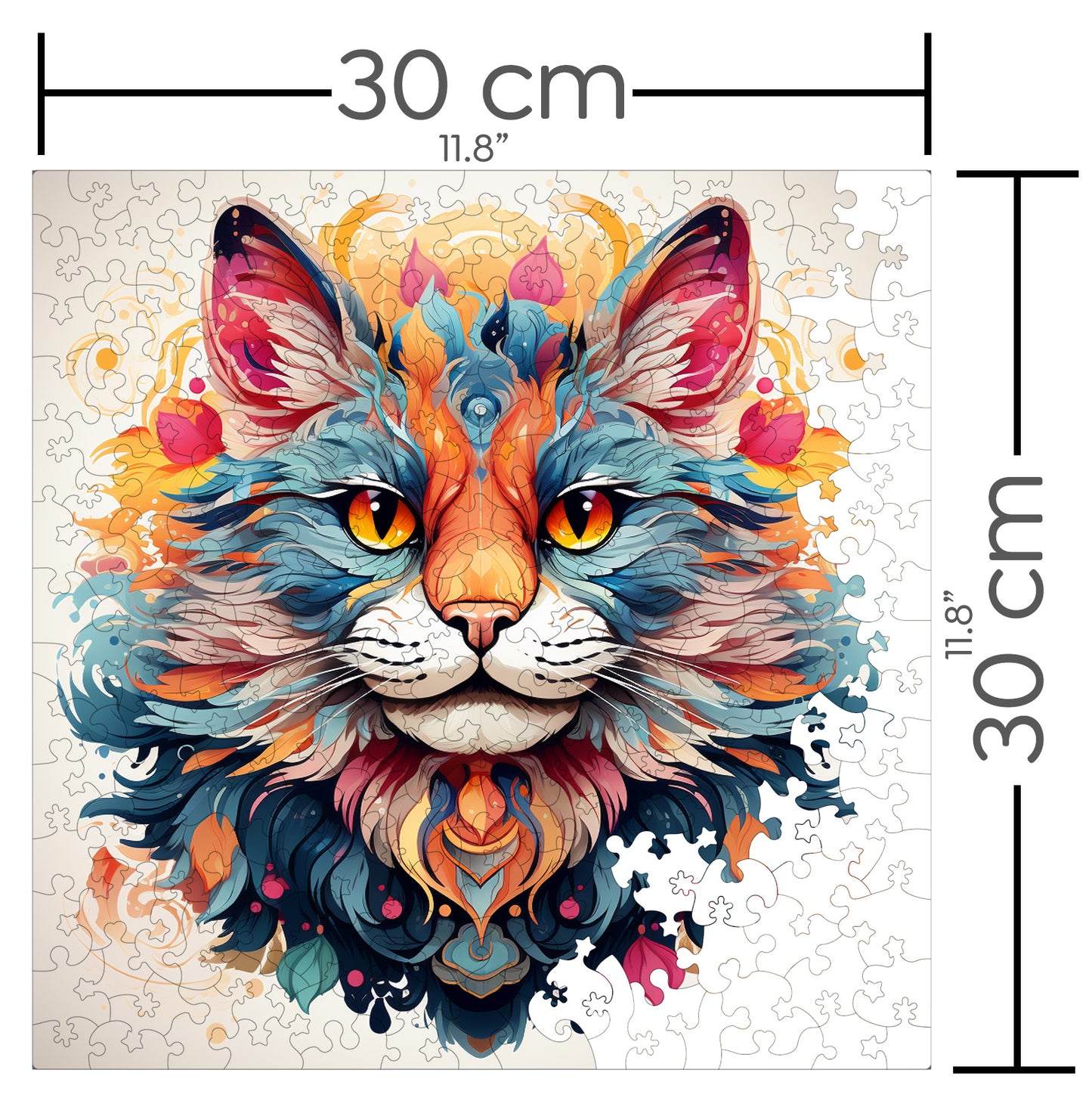 Puzzle cu Pisici - Chinese Li Hua 1 - 200 piese - 30 x 30 cm