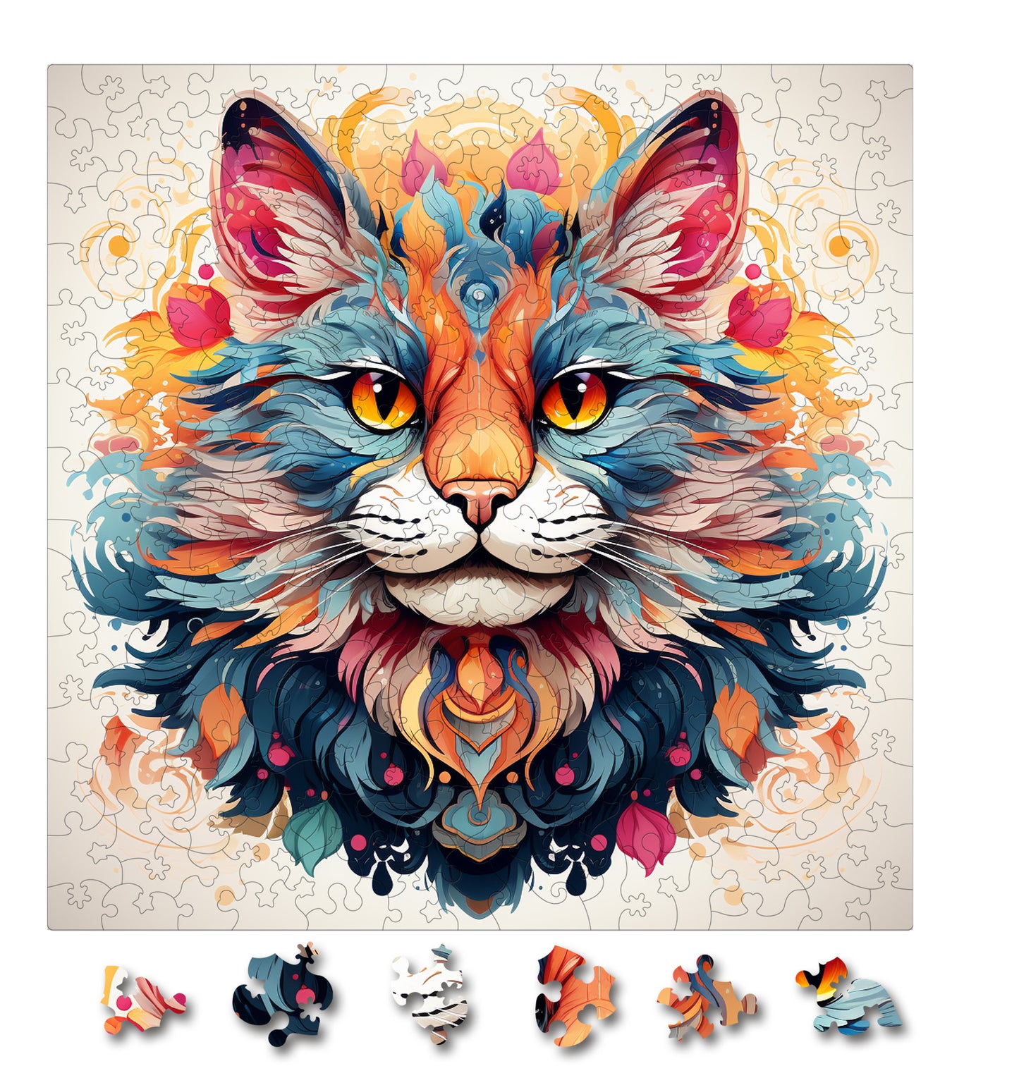 Puzzle cu Pisici - Chinese Li Hua 1 - 200 piese - 30 x 30 cm