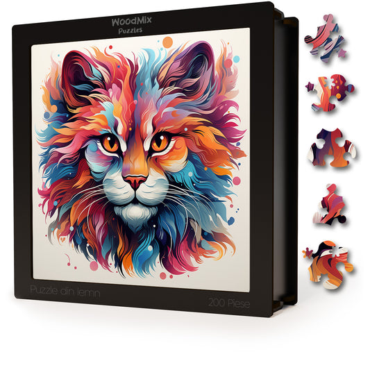 Puzzle cu Pisici - Chinese Li Hua 4 - 200 piese - 30 x 30 cm