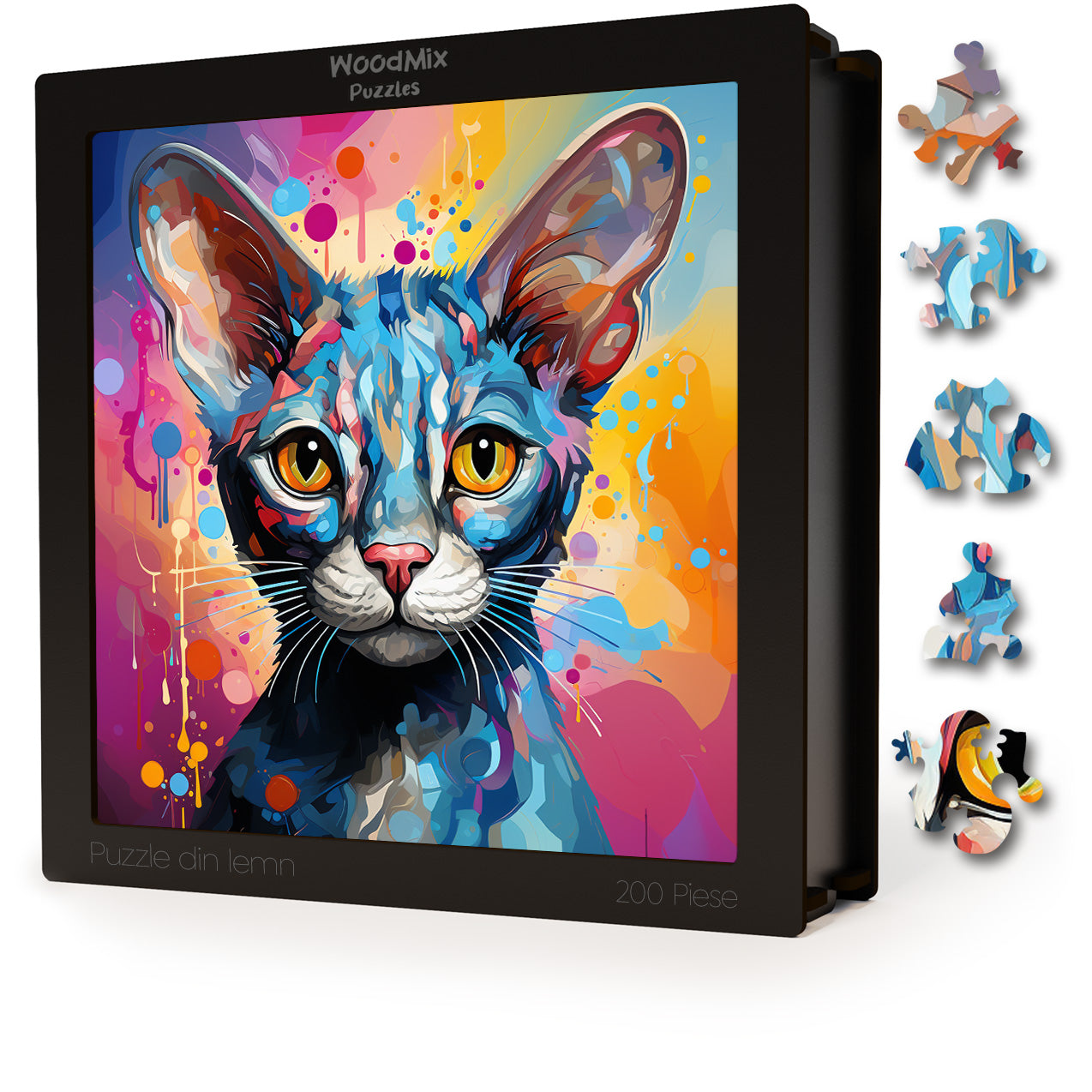Puzzle cu Pisici - Colorpoint Shorthair 2 - 200 piese - 30 x 30 cm