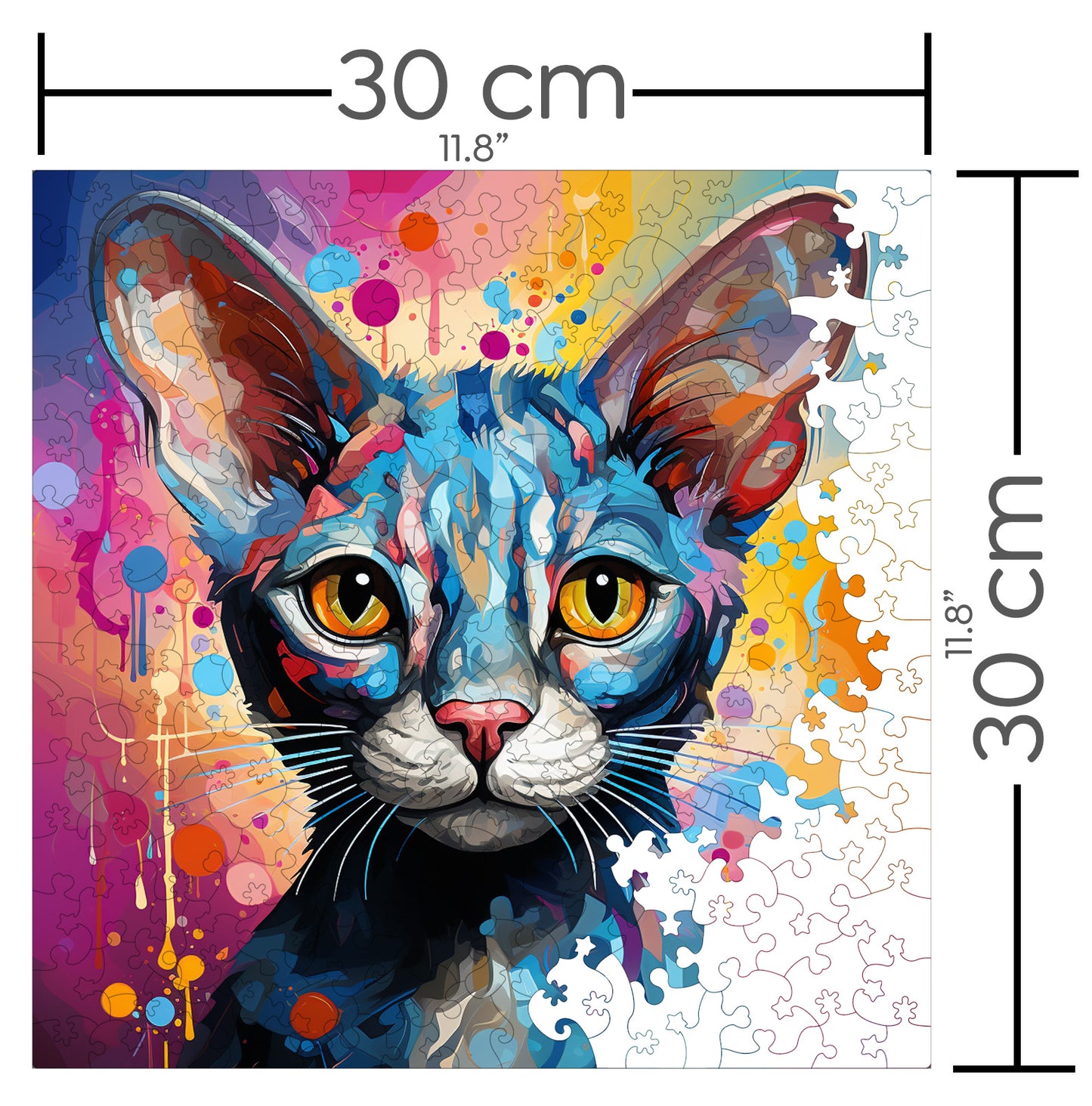 Puzzle cu Pisici - Colorpoint Shorthair 2 - 200 piese - 30 x 30 cm